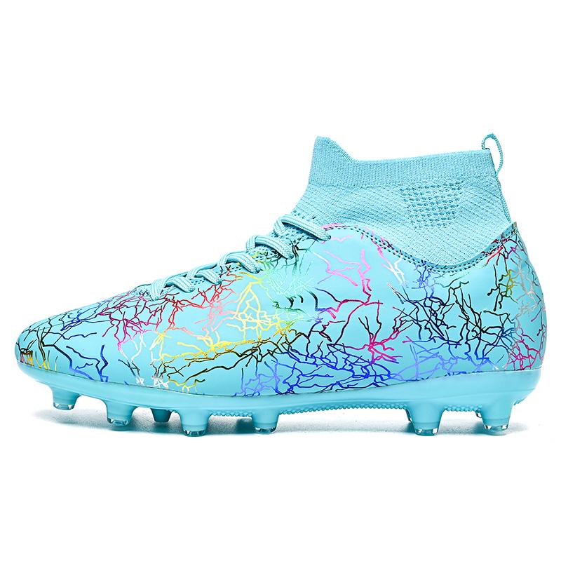 35-45 футбольные бутсы унисекс, студенческие футбольные бутсы большого размера, пластиковые бутсы с длинными ногтями AG, тренировочные футбольные бутсы с искусственным газоном