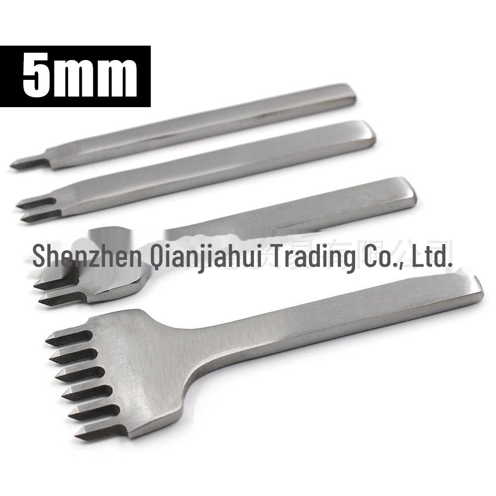 Инструмент для перфорации кожи из белой стали с несколькими характеристиками - алмазная резка, варианты от 3 до 6 мм