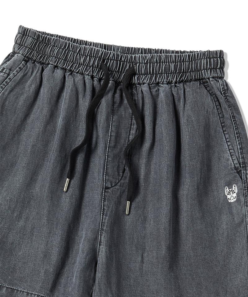 Life Work Women'S Linen Blend Denim Elastic Waist Shorts