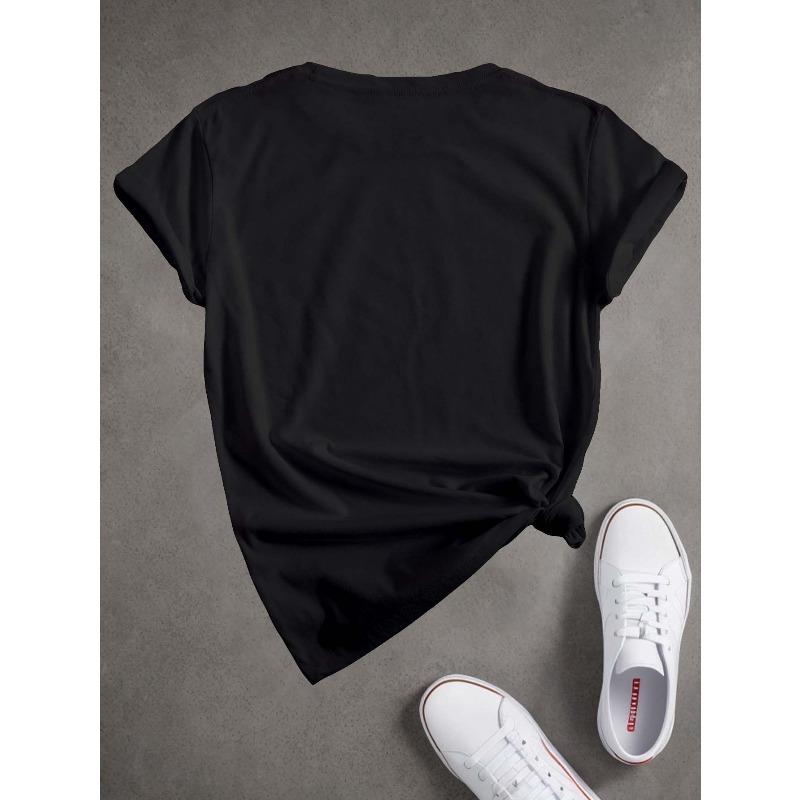 European sizes Women's Peace Love Hippie Soul Floral Peace Symbol Graphic T-Shirt - Short Sleeve Crew Neck Casual Top with Medium Stretch