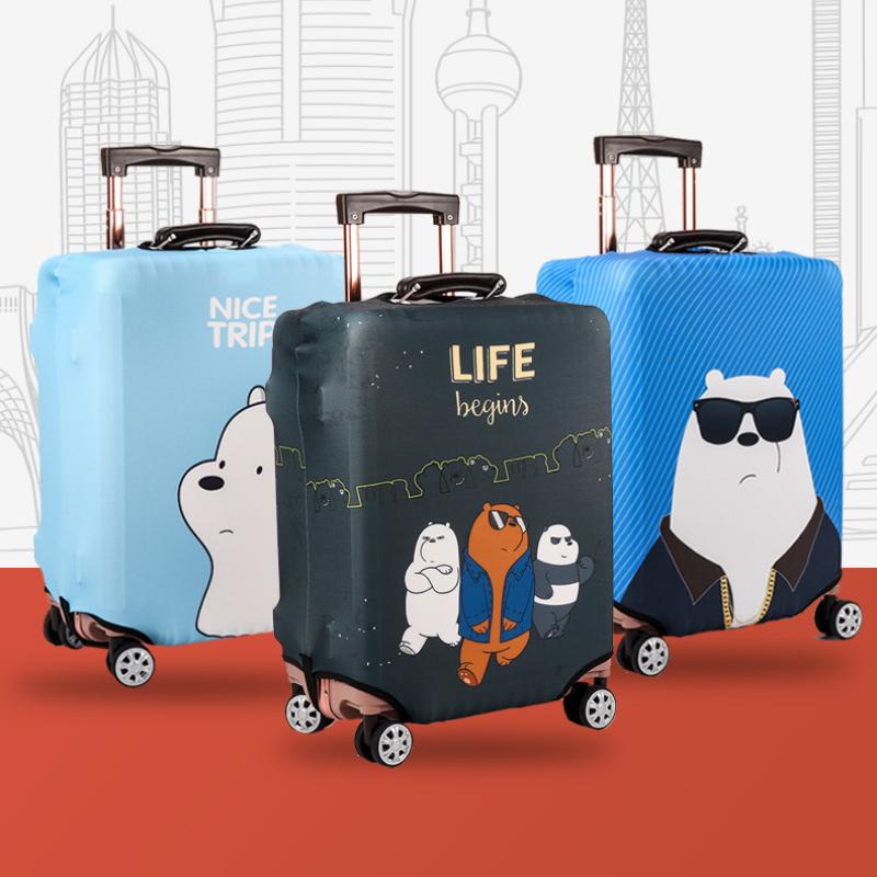 Elastic Cartoon Luggage Cover – Durable & Protective Travel Suitcase Cover for 19-30 Inch Luggage