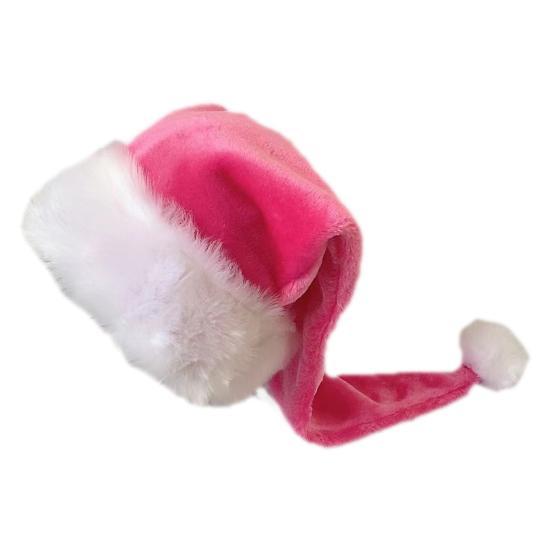 Santa Hat for Adults Unisex Velvet Comfort Extra Thicken Xmas Hat Christmas New Year Festive Party Decorative Holiday Hat