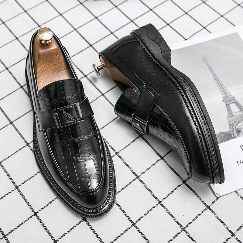 Внешнеторговые повседневные маленькие кожаные туфли мужские летние в британском стиле 2025 новые деловые туфли для платья свадебные туфли жениха