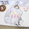 Lalabu Girls' 2025 Cartoon Princess Sweatshirt - Long Sleeve Korean Style for Small & Medium Children