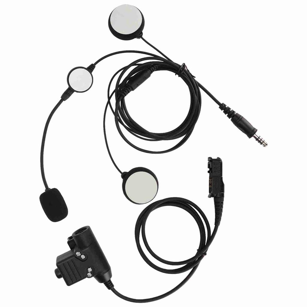Мотоциклетная гарнитура для шлема Профессиональные наушники для шлема 7,1 мм с U94 PTT для MOTOROLA XiR P6600