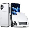 Чехол для телефона iPhone 16 SE 15 14 Plus 13 12 Pro Max, чехол-кошелек, держатель для кредитных карт, выдвижной карман, двухслойный защитный чехол