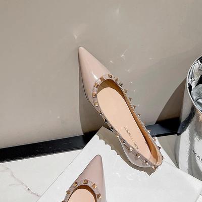 Остроносые одинарные туфли женские с плоской подошвой ива плоский каблук универсальные туфли-лодочки с неглубоким горлом европейские и американские туфли с мягкой подошвой женские новинка 2024 г.