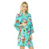 Bimba Women Bridesmaid Robe Floral Short Cotton Getting Ready Robes