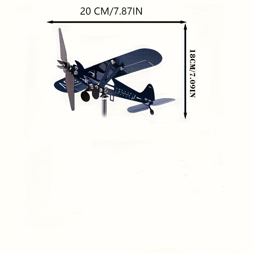 Вертушка самолет Piper J3 Cub Металлический самолет Флюгер Наружный Флюгер-указатель направления ветра для крыши Садовый декор