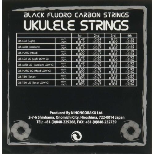 ORCAS OS-MED LG Soprano Concert Ukulele String Set (Medium Gauge Low-G)