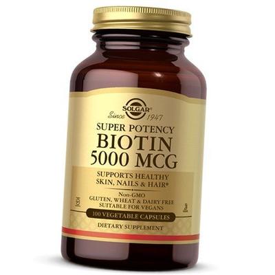 Биотин для волос, кожи и ногтей, Biotin 5000, 100вегкапс (36313029)