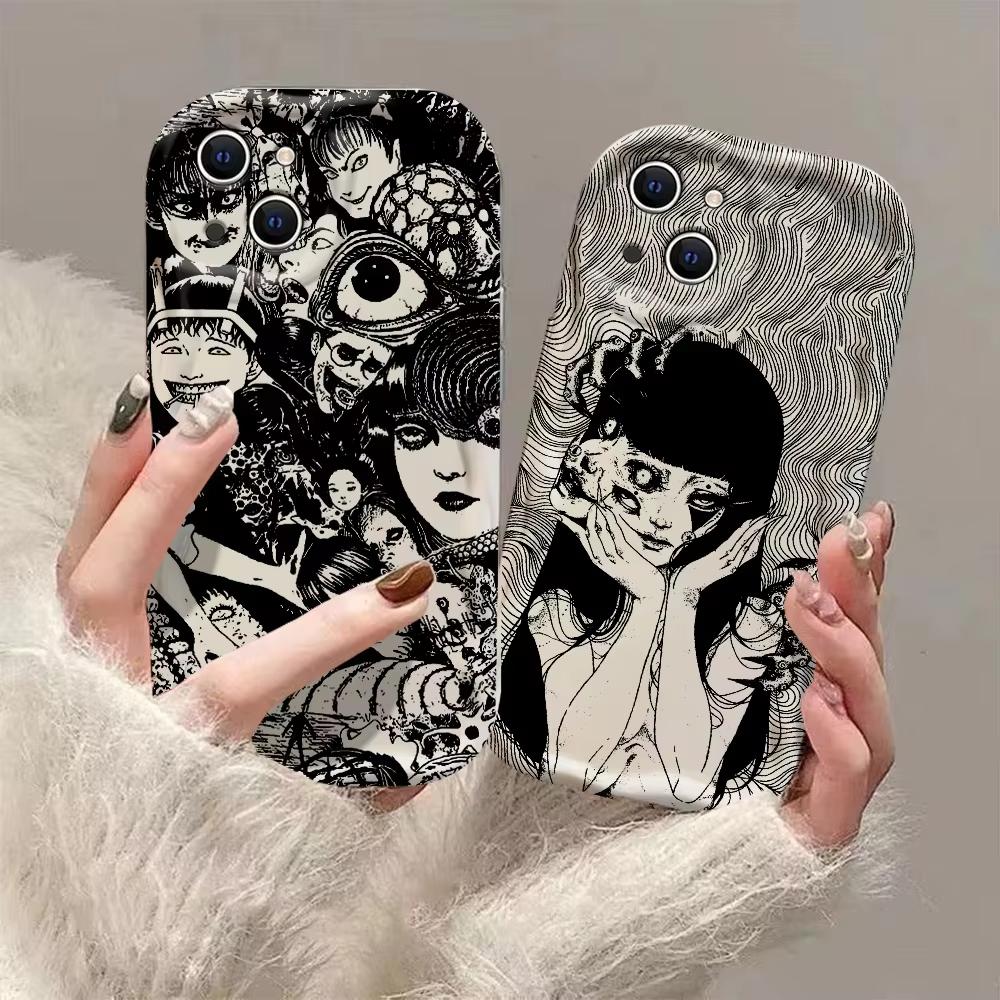 Хоррор Дзюндзи Ито Горячие комиксы Томиэ Чехол для телефона Для iPhone 16 15 14 13 12 11 Pro Max XS X XR 7 8 SE Ударопрочный Мягкий чехол