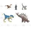 Mattel Jurassic World New Dominators Minifigure Limited Edition 4 Dinosaurs 1 Human Figure 5 Minifigures Total GWP71 Multi-Pack (Includes Allosaurus)