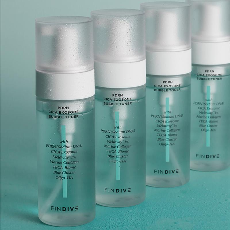 FINDIVE PDRN Cica Exosome Bubble Toner 150 мл