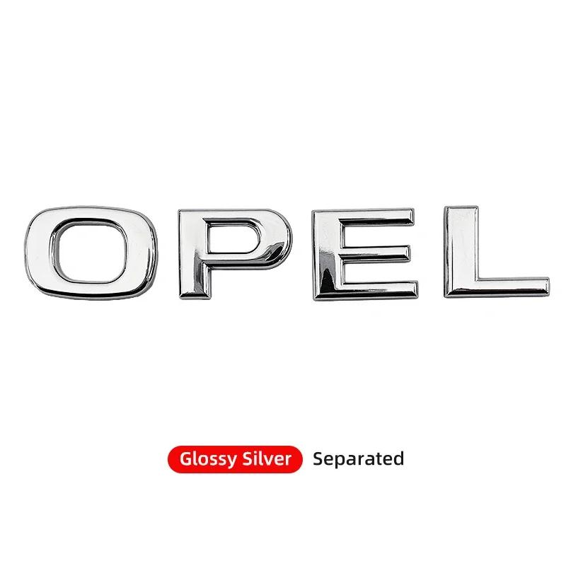 ABS Letter Sticker Car Rear Trunk Tail Boot Emblem Badge Logo For Opel Corsa Astra Insignia Vectra Zafira Meriva Mokka Grandland