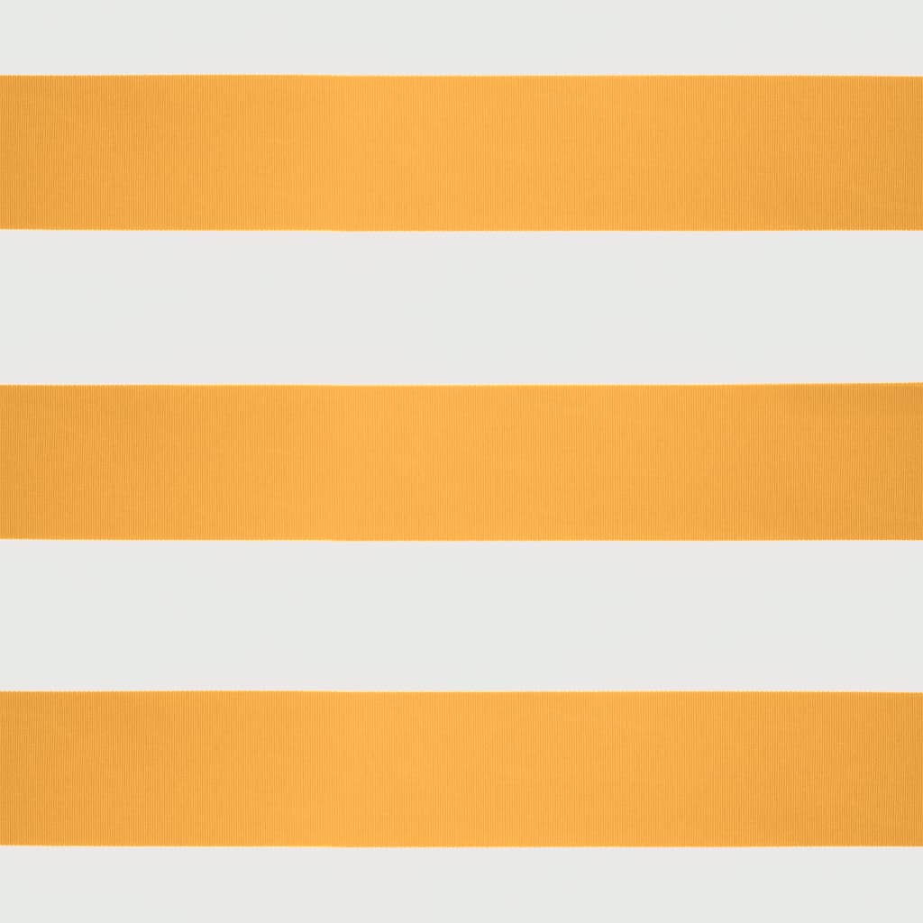 Electric Awning with Crank Yellow and White 3.5 x 2.5 m