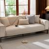 Four Seasons Universal Chenille Sofa Cushion New Anti-Slip Wear-Resistant Light Luxury Houndstooth Sofa Cover Back Cushion