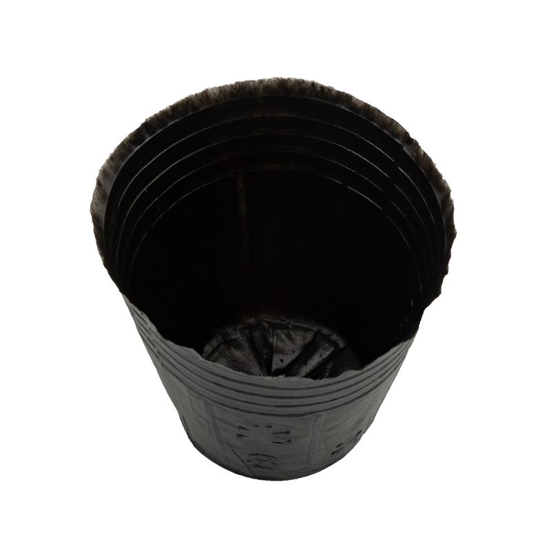 WCIC 100 шт. горшки для питания, детские горшки для выращивания, сумка для рассады растений, черный пластиковый мешок