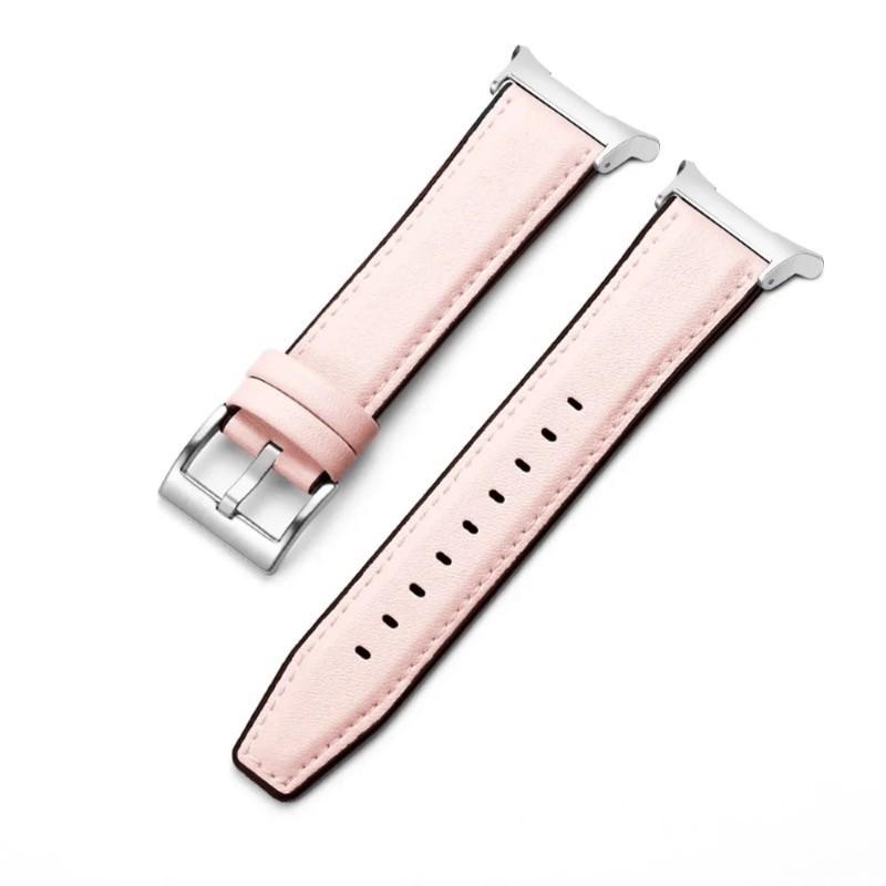 Кожаный ремешок без зазоров для Samsung Galaxy Watch 8 40 мм 44 мм Classic 46 мм с изогнутым концом Мужской ремешок для часов