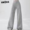 Women's Fashion Casual Solid Color Print High Waist Pants & Capris
