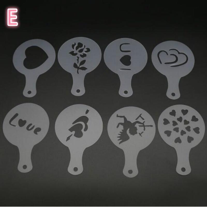 Формы для кофе, 16 шт., креативная пластиковая форма для гирлянды, необычная форма для кофейной пены, спрей, шаблон украшения