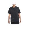 Loose Fit Drop Shoulder Crew Neck T-Shirt Men Tops Black HV1672-010