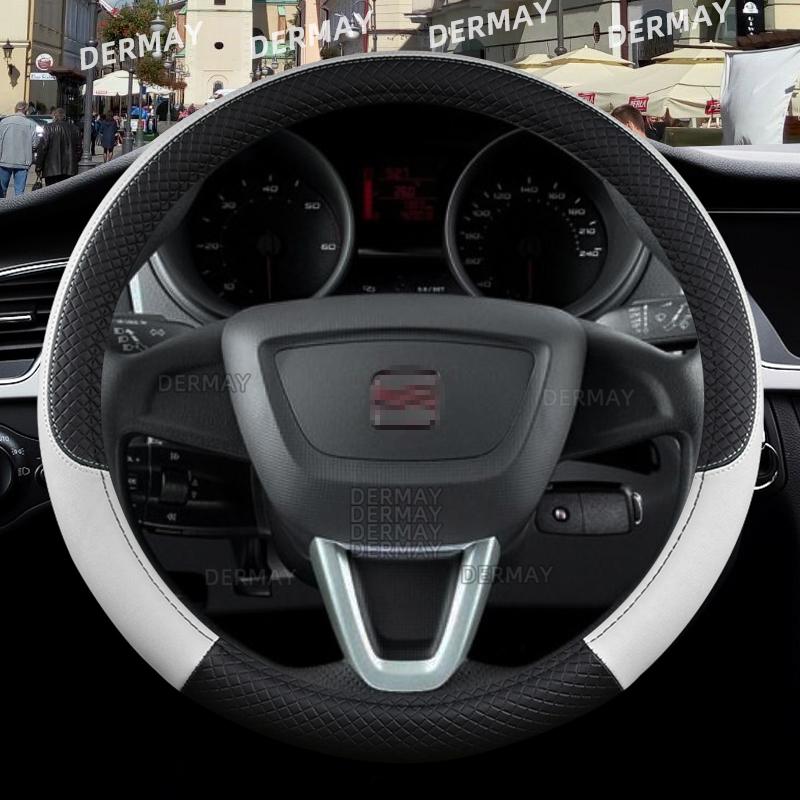 Для SEAT Exeo 2008 ~ 2013 Автомобильный чехол на руль из искусственной кожи Нескользящий 9 цветов Автоаксессуары Быстрая доставка