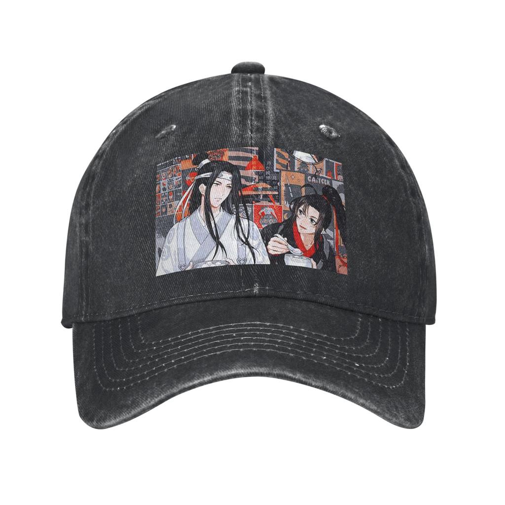 Неукротимый ВанСянь Кролик МоДаоЦзу Ши Бейсболки Snapback Стиранная Джинсовая Кепка Регулируемая Кепка Спортивная Бейсболка Ковбойская Кепка