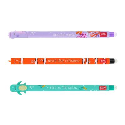 3 шт. Мультяшная гелевая ручка Стираемая гелевая ручка 0,35 мм Игольчатый наконечник Офисные письменные принадлежности для взрослых студентов Письмо Заметки