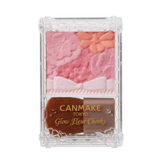 CANMAKE Glow Fleur Cheeks 01 Peach Fleur 02 Apricot Fleur 03 Fairy Orange Fleur 17 Strawberry Milk Fleur Румяна 6,3 г