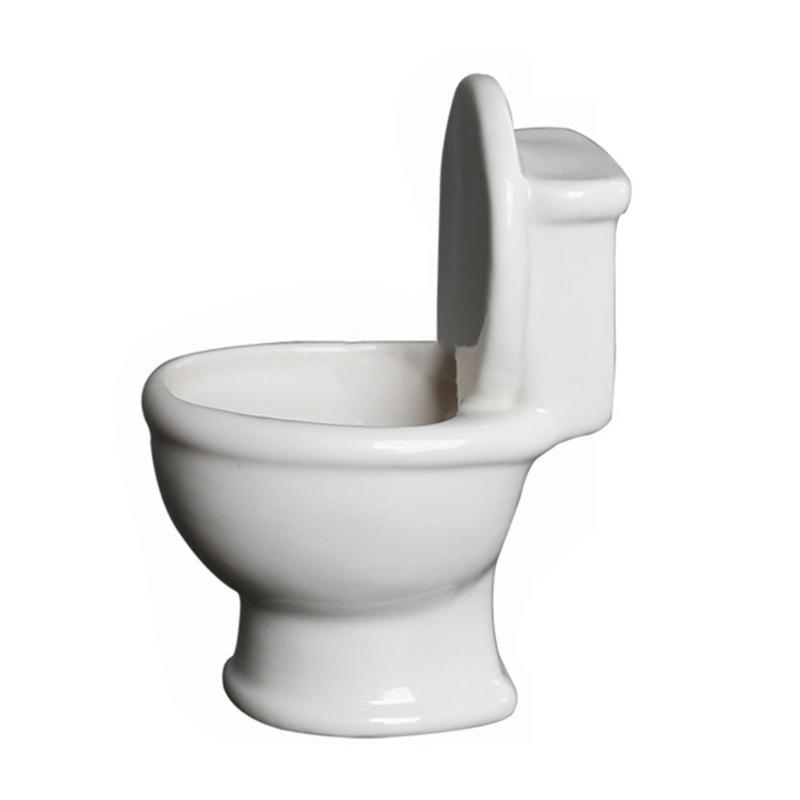 Забавный подсвечник в форме унитаза, креативные керамические подсвечники для чайных свечей, домашний декор, подарок на день рождения