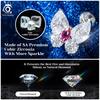 ORSA JEWELS Блестящие и Романтичные Серьги-гвоздики из Серебра 925 Пробы с Сердечком из Фианита, Идеальное Украшение для Дня Святого Валентина LZE55