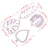 4Pc/Set Tropical Leaf Fondant Cake Mold Embossed Candy Biscuits Cookie Cutter