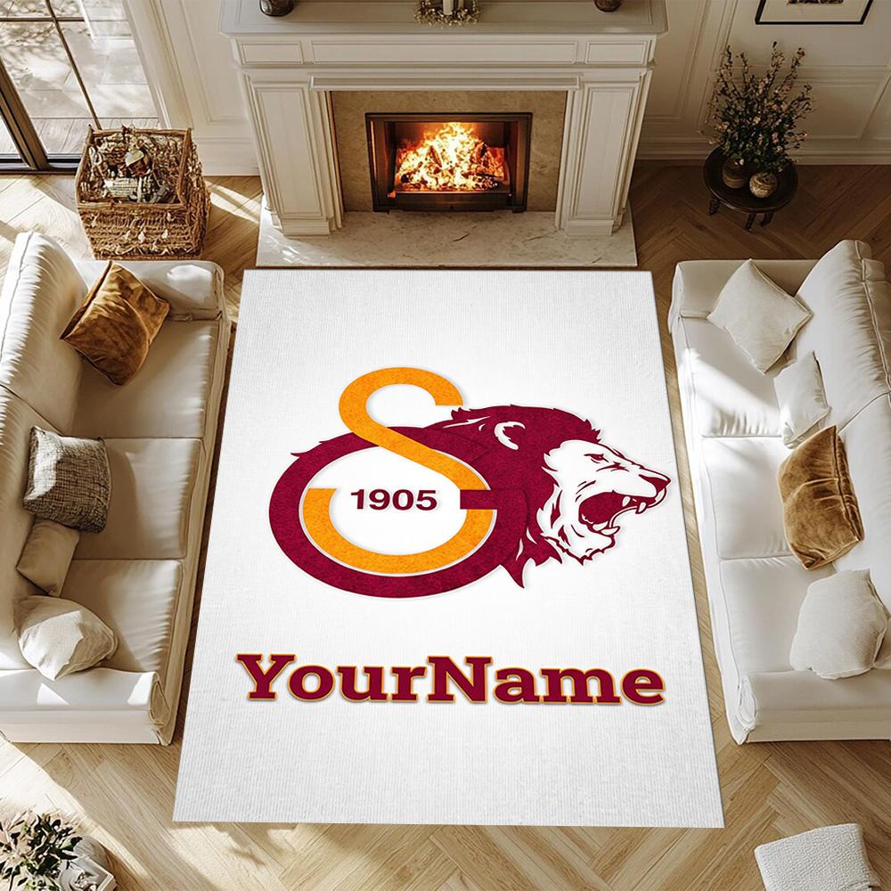 Galatasaray 388 Customized Name Area Rug Design for Kitchen Decorate room Game Room Living Rooms Anti-slip Rug Anime Office Decor