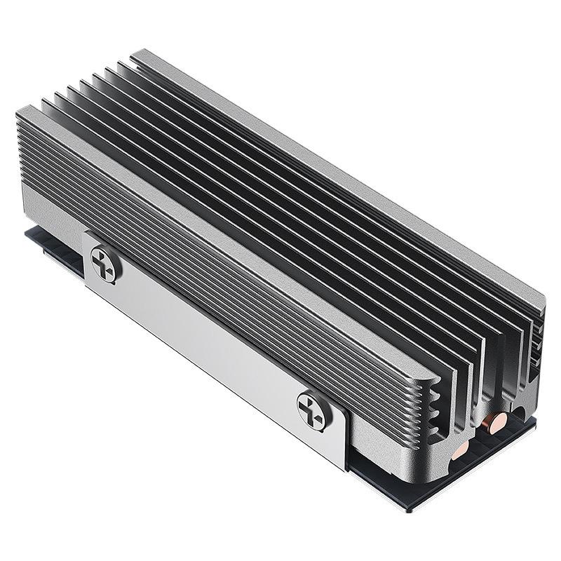 SSD-V3 2280 M.2 Твердотельный накопитель с двумя тепловыми трубками Полностью алюминиевый жилет с решеткой NVMe Высокоэффективный радиатор Игровые аксессуары