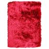 Living Room Rug Extra-soft Long Pile Red 60x90