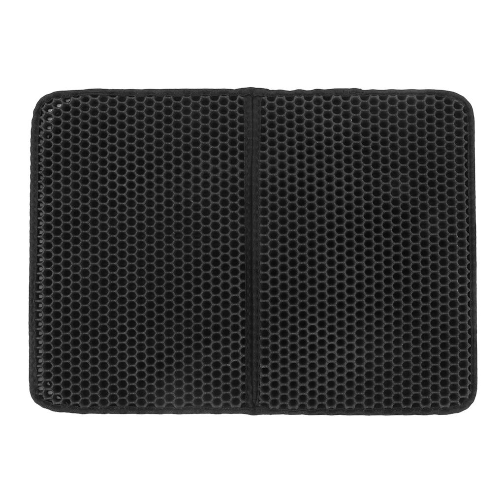 Double Layer Cat Litter Mat Waterproof 3D Honeycomb Holes Prevent Slipping Easy To Clean Cat Litter Trapping Mat
