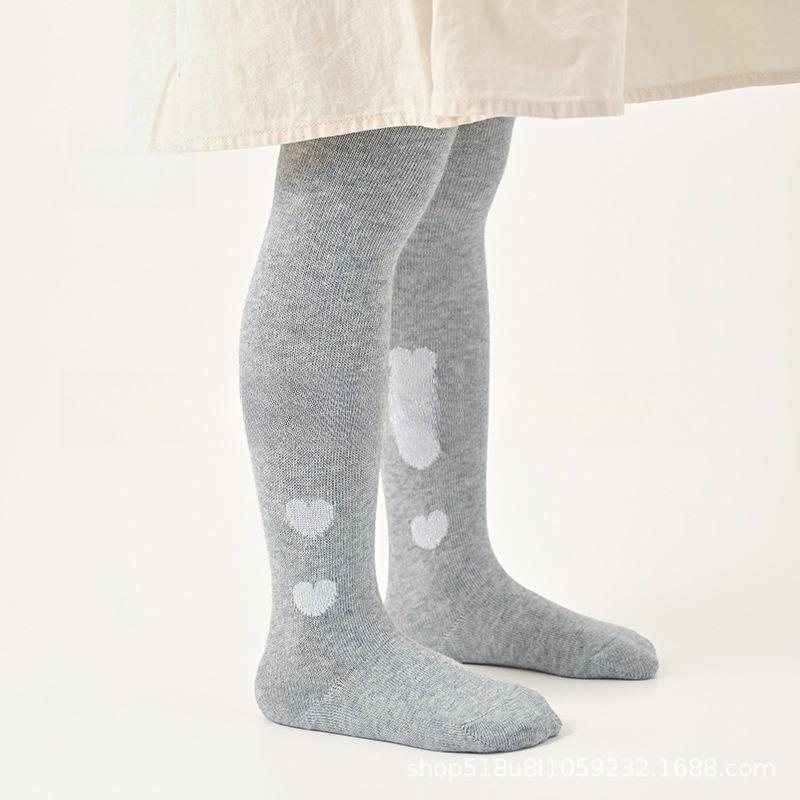 Детские носки гольфы из гребенного хлопка для девочек, мягкие дышащие леггинсы для младенцев и малышей, носки высокого качества класса А для весны