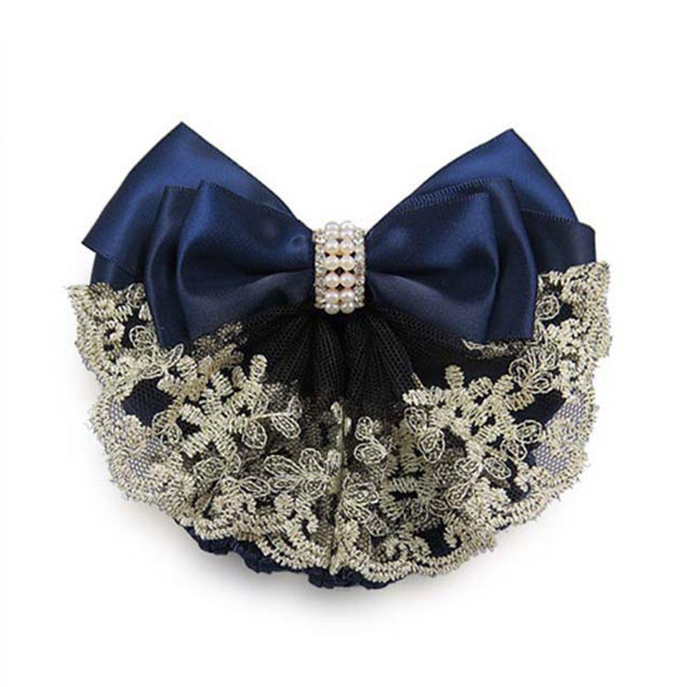 Профессиональные женские аксессуары для волос Цветочные кружевные заколки Кружевной бант Бант Сетка для волос Заколки Зажим для волос