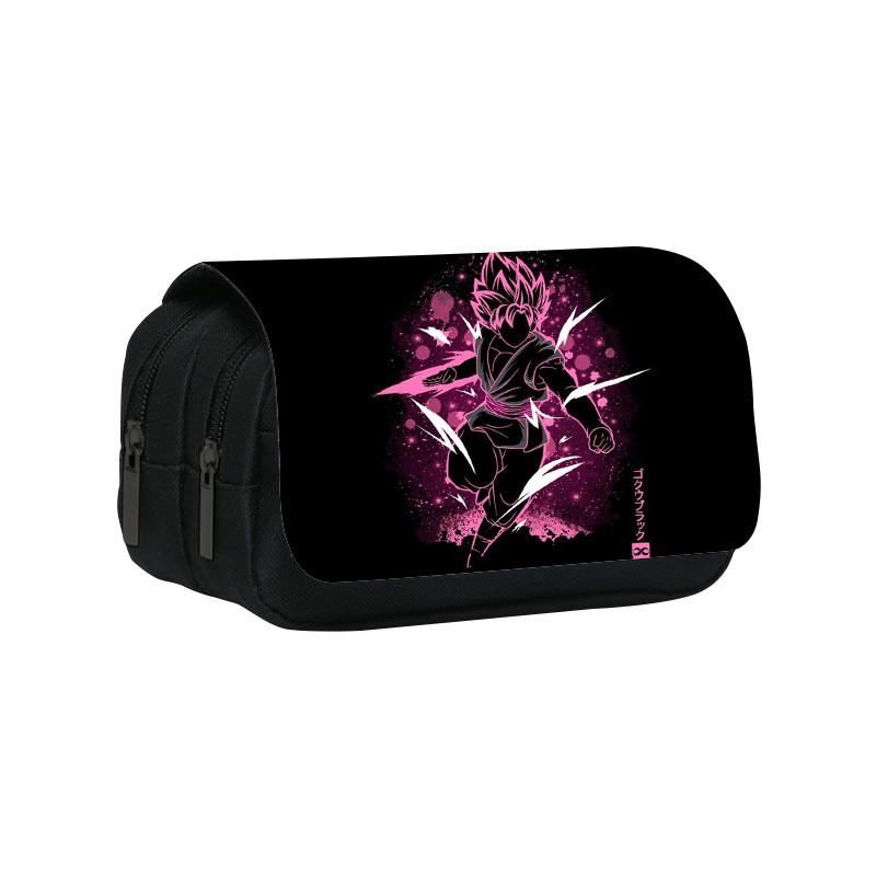 Dragon Ball Nylon School Pencil Bag With Spacious Storage For Middle School And Teens