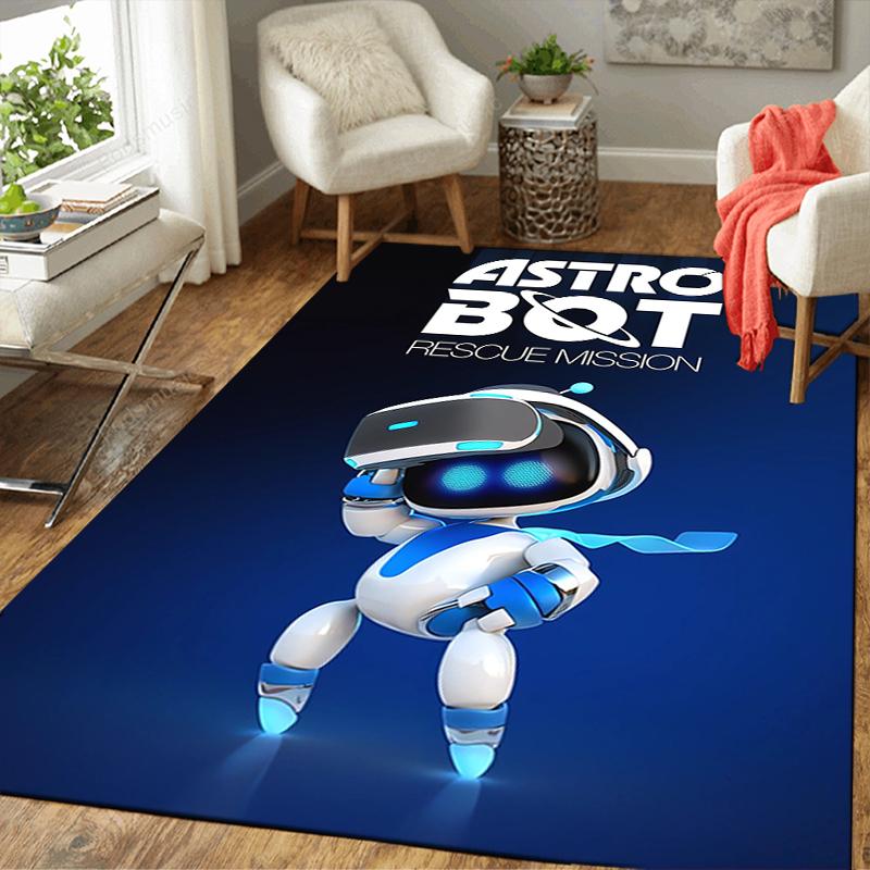 1Pc Astro Bot Rescue Mission Rug Office Carpet Indoor Outdoor Doormat Nonslip Soft Comfortable Living Christmas Halloween Xmas Gift D924612
