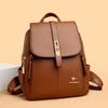 Backpack Female Korean Version of Simple Fashion Women's Backpack Commute with Large Capacity Single Shoulder Leisure Bag