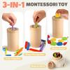 Montessori Wooden Building Blocks for Babies, 1st Birthday Gift, Fingertip Training, Color-Category, Boys, Girls, Toddlers, 2-Year-Olds, Gift Ranking