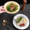 Deepened Design Stainless Steel Plates Gold Silver Color Noodles Bowl  Tableware For Dining