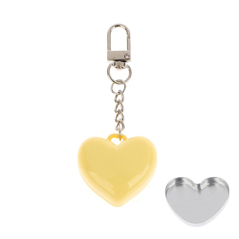 1pcs Case Container Mini Empty Aluminum Pan Key Chain Lipstick Packaging and Heart Shape Blush Powder Box Eye Shadow With