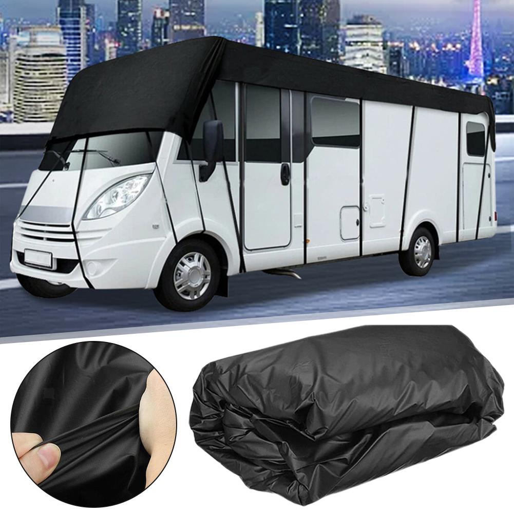 210d Motorhome Top Tarp Cover Rv Roof Cover Waterproof Sunshade Tarpaulin Dust-proof Canopy Anti-uv E6a0
