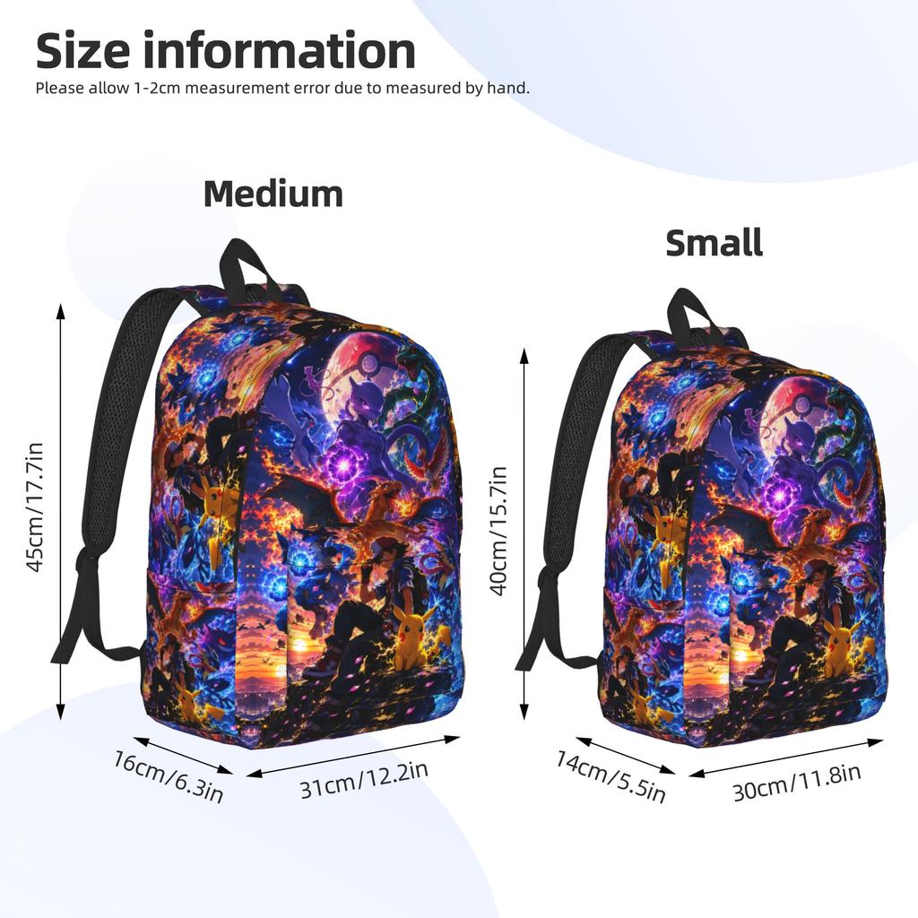Модный Рюкзак-коллаж Закат с Легендарными Существами Pokemon Mochilas Однотонный Прочный Наплечный Рюкзак для Улицы