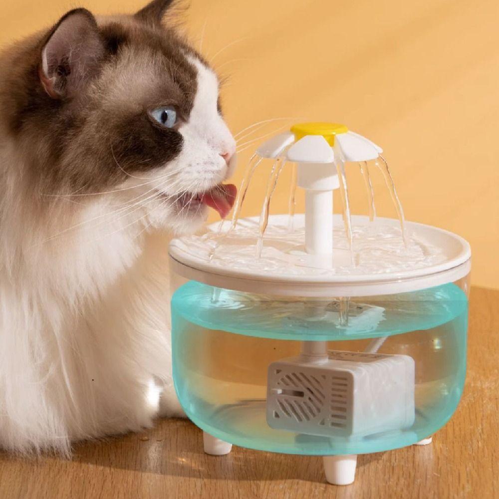 Transparent Automatic Cat Water Fountain Electric Pet Drinking Fountain  Pets Home Alone