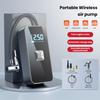Накачка шин Портативный воздушный компрессор с фонариком Цифровой дисплей Манометр для шин Беспроводной электрический велосипедный насос