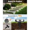 btfarm 16 Pack Solar Lights Outdoor Waterproof, 8 LED Solar Ground Lights